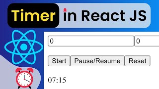Implement a timer in React JS (Interview Question)