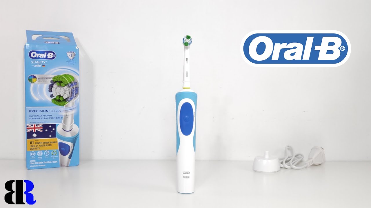 Oral B Vitality Precision Clean Electric Toothbrush Unboxing + Set Up ...