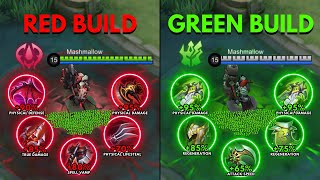 Terizla Red Build vs Terizla Green Build