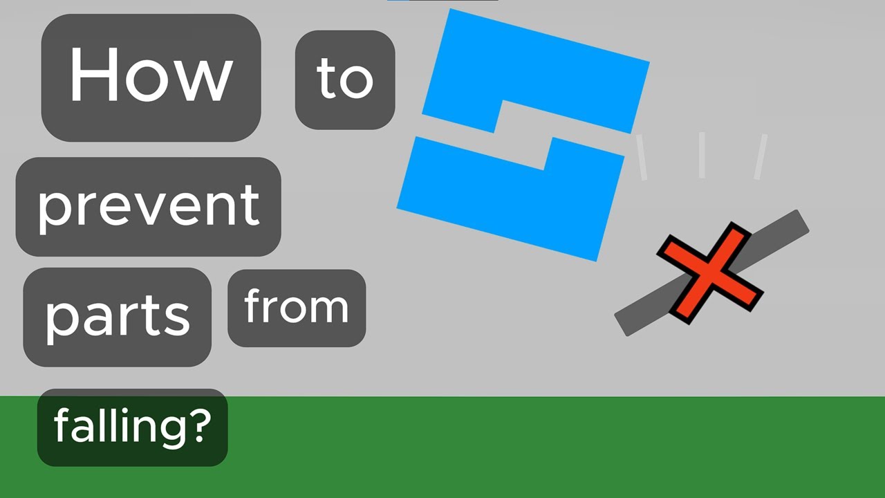 How To Prevent Parts From Falling Roblox Studio Youtube