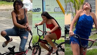 La bici 🚲 feliz 😁 broma de humor😍🥰