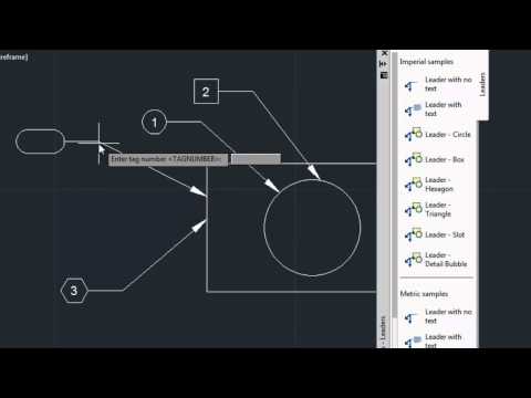 AutoCAD Classes Leader Shape with ToolPalletes AutoCAD Classes Leader Shape with ToolPalletes