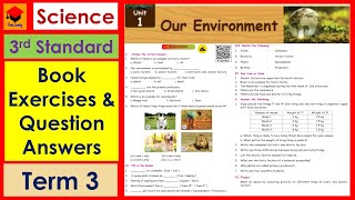 3rd Std- Science- Lesson 1- Our Environment- Term 3- Book back Exercises- Pages 69 \u0026 70-