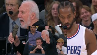 GREG POP RIPS MIC! TO FANS "SHUT THE HELL UP" AFTER BOOING KAWHI LEANORD!