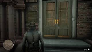 Red Dead Redemption 2 - Arthur's name on plaque in Saint Denis