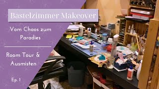 Vom Chaos zum Inspirations-Platz | aktive Room Tour | Sortieren | Room Makeover Bastelzimmer | Ep. 1