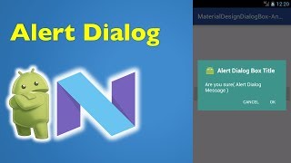 29 Android Material Design- Alert Dialog Box in Android 3