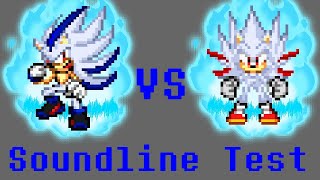Hyper Sonow VS Hyper Shadic | Sonic Soundline test for a sticknodes sprite animation