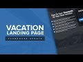 OptimizePress Club: Vacation - Landing Page Template