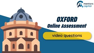 Oxford Online Assessment | How to tackle Video Assessments & Questions