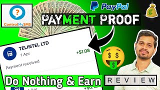 PayPal Earning Apps 2024 | Control My Sms Payment Proof | Self Earning App 2024