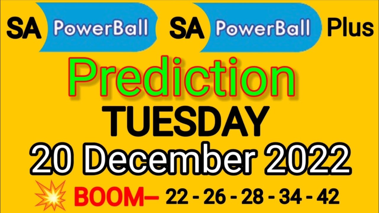 SA Powerball And Powerball Plus Prediction 20 December 2022 | SA ...