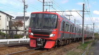 名鉄9105F+9102F 1361ﾚ普通岐阜 三柿野駅～六軒駅間