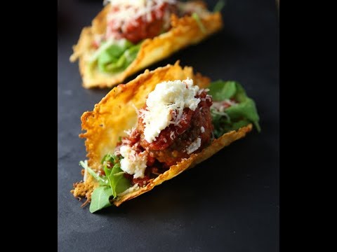 Meatball Tacos With Parmesan Shell - YouTube