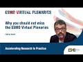 Fabrice André on why you should not miss the ESMO Virtual Plenaries