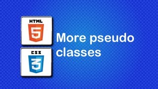 HTML5 and CSS3 Beginner Tutorial 24 - More pseudo classes