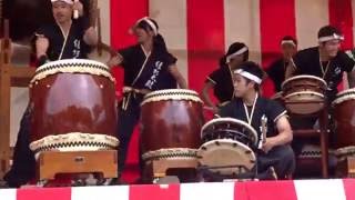 ２０１６香椎宮　扇としょうぶ祭り　綾杉太鼓　杜の祭り（もりのまつり）