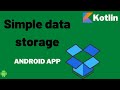 Data storage Android app SharedPreferences - Kotlin Lesson 5