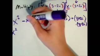 Multiplying expressions involving complex conjugates