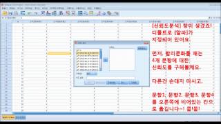 SPSS로 신뢰도분석하기 Cronbach's α