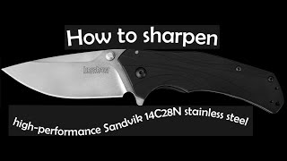 Sharpening Kershaw 8700 shuffle, I don't just say we make the best knife sharpener, I will prove it.