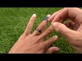 easy way to remove a ring stuck on your finger using a needle