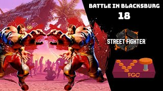 Two Oiled up men on the Beach?!? | Battle in Blacksburg #18 Street Fighter 6 Tournament