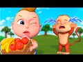 Five Little Monkeys with Cute Animals | Animal Song | Super Sumo Nursery Rhymes & Kids Songs