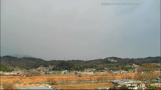 1月30日 ライブカメラ　風越山、JR飯田線、天竜川