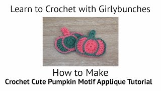 Cute Pumpkin Motif Appliqué - Tutorial | Girlybunches