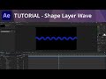 After Effects Tutorial - Shape Layer Wave