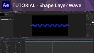 After Effects Tutorial - Shape Layer Wave