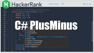 [C#] HackerRank - PlusMinus