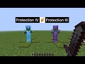 Protection IV Diamond armour vs Protection III Netherite armour | Armour op Test | minecraft 2021