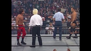 Chris Benoit gets jumped by Dungeon of Doom after Match. Ric Flair \u0026 Dean Malenko make save! (WCW)