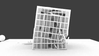 Building collapse test in Blender