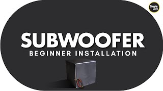 My First Subwoofer (Setting up with Amplifier without subwoofer port)