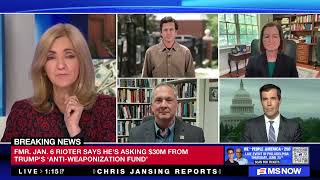 Reporter holds up blank notepad on MS NOW showing exactly how alone Trump is as 'slush fund melts'