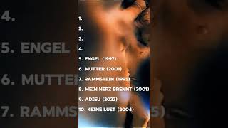 TOP-10 Rammstein songs 🔥 #rammstein