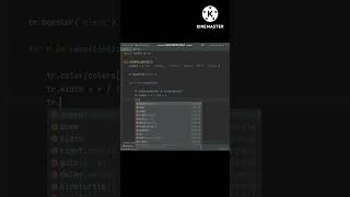 Rainbow Spiral Animation in Python Turtle #pythonturtle #tkinterhub