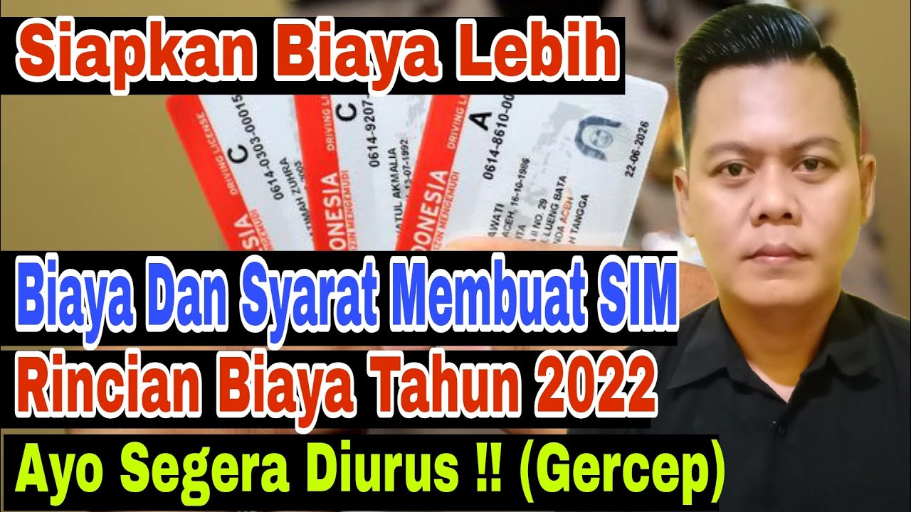 Cek Dulu Syarat Dan Biaya Resmi SIM Terbaru, Wajib Siapkan Dana Lebih ...