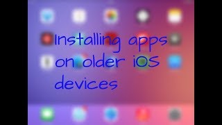 Installing apps on older iOS devices using older versions of apps!