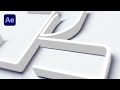 Cinematic 3D Stroke Logo Intro in After Effects | Tutorial