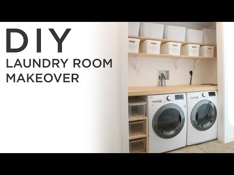 DIY Laundry Room Makeover DIY Laundry Room Makeover