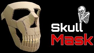 How To Make A Skull Face Mask From Cardboard | face mask | Skull Mask | DIY | Cardboard
