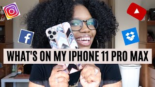 WHAT'S ON MY IPHONE 11 PRO MAX | 2020 | FOOD & FAMILY APPS