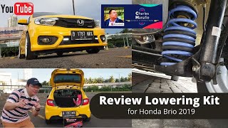 Review Per Ceper (Lowering Kit) Honda Brio 2019 | Oto Vlog #brio #briors #briosatya #automotive