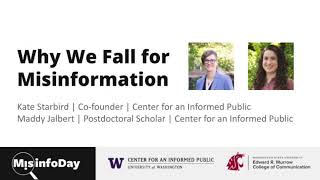 MisinfoDay 2022: Why We Fall for Misinformation with Maddy Jalbert \u0026 Kate Starbird