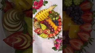 طريقة تقديم سلطة الفواكه راقية و فخمة للضيوف 🍒 صحن فواكه راقي #سلطة_فواكه #فواكه #فاكهة #اناناس #عنب