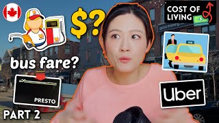 What is the cost of TRANSPORTATION in Toronto Canada? (Part 2 Cost of living series)